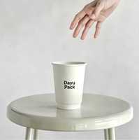 Gobelets à café jetables en papier biodégradable à double paroi, écologiques, de qualité alimentaire, avec revêtement PE, personnalisables pour boissons chaudes, vente en gros