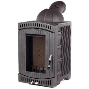 Poêle à bois en fonte intégré. Insert de cheminée Chauffage intérieur - Product Image 1