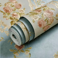 Panneaux muraux en papier, papier peint imperméable, peintures murales de luxe, décorations en briques 3D, autocollants brodés pour plafond, décoration d'hôtel et de maison