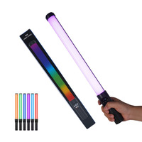 Bâton lumineux portable 2025 avec trépied de 160 cm, lampe flash LED RVB, éclairage photographique coloré, télécommande