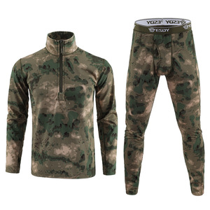 Sous-vêtements thermiques en polyester camouflage pour hommes DF ESDY 154 pour le sport, la remise en forme et l'entraînement, élastiques, résistants au froid, épaissis - Product Image 2