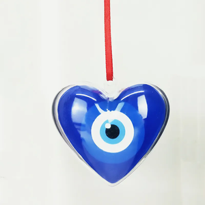 Nouveau <span class=keywords><strong>Noël</strong></span> Ornement Coeur <span class=keywords><strong>Boule</strong></span> En Plastique Amour Cadeau Personnalisé <span class=keywords><strong>Photo</strong></span> Décoration Pour L'impression Par Sublimation - Product Image 1