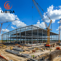 Taller de Estructura de Acero Prefabricada Sellada de Gran Envergadura, Fábrica Industrial Resistente Sin Columnas con Diseño Profesional en Tekla