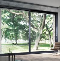 Porte coulissante insonorisée ultra-étroite Deyu, design moderne, en alliage d'aluminium, surface finie en verre, ouverture latérale, pour salon, hôtel