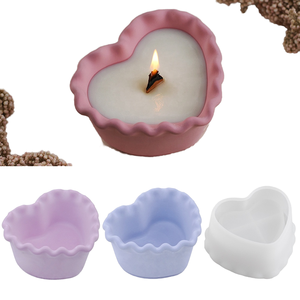 Artificial Flower Mousse Cake Baking <b>Mold</b> Reusable DIY Floral Scented Candle Silicone Dishwasher Safe Handmade Easy Demold - Product Image 2