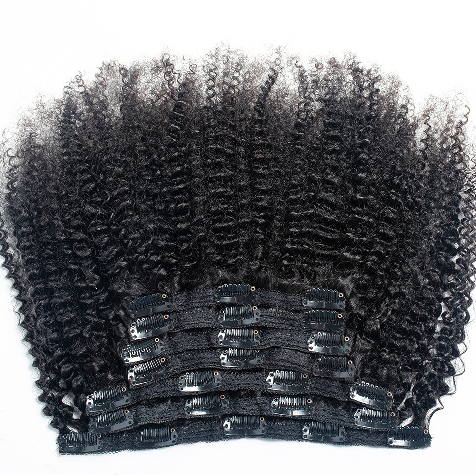curly clip in hair