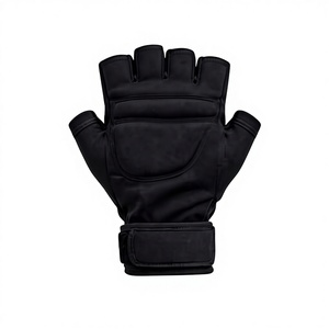 Gants de musculation personnalisés avec logo, légers, respirants, coupe-vent, paume antidérapante, fermeture à boucle et sangle de poignet réglable - Product Image 1