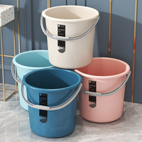 Ember Plastik PP dengan Pegangan 15-22L Gaya Eropa Modern Grosir Pabrik Berkualitas Tinggi Ember Air Dapur Portabel