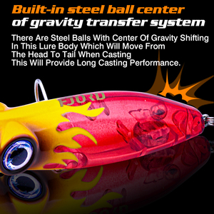 Señuelo artificial flotante FJORD Big Popper de 80 mm y 14 g para pesca en aguas saladas. - Product Image 5