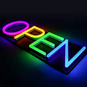 SRY Manufacturer Popular Innovative Products Acrylic Led Letter Open Neon Light Sign Custom for Shops