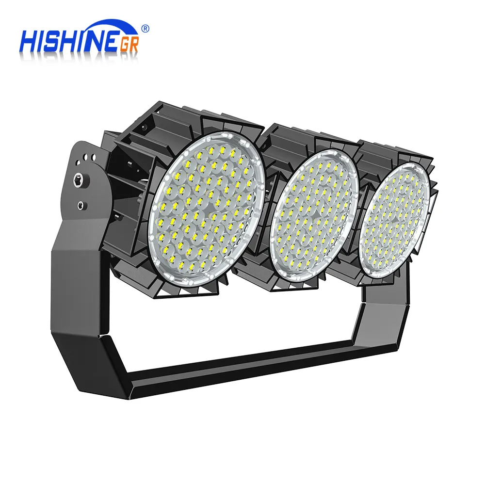 Holofote IP67 para campo de esportes, estádio de futebol, luz LED anti-umidade, alta quantidade, 300w, holofote de alta potência para quadra, mastro alto