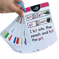 Cartes de visite pour enfants |   Papier fantaisie gaufré avec logo personnalisé pour l'apprentissage et l'entraînement à la prononciation anglaise