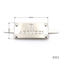 Etiqueta Metálica Cuadrada de Níquel con Logotipo, Etiqueta de Aleación de Zinc con Logotipo Personalizado, Nombre de Marca para Bolsos, Prendas y Accesorios