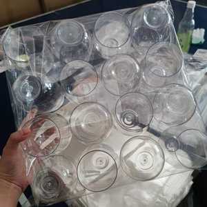 Lot de 32 verres à vin sans pied en <span class=keywords><strong>plastique</strong></span> en forme de diamant avec bord doré, jetables, pour champagne et whisky, incassables et recyclables - Product Image 2