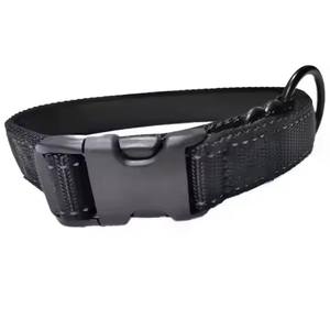 <span class=keywords><strong>Collar</strong></span> reflectante de nailon negro para perro mascota con hebilla de plástico ajustable, adecuado para entrenamiento al aire libre - Product Image 5