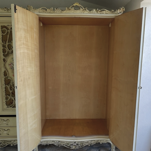 אירופאי רוקוקו בסגנון צרפתי בסגנון שלוש דלתות עם ריהוט עץ לשימוש ביתי - Product Image 6