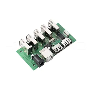 HytePro-placa de circuito eléctrico con 7 puertos usb 2,0 hub, Cargador usb 5v, diseño compacto