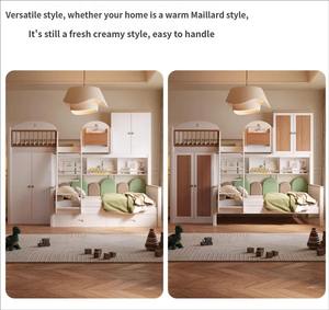 <span class=keywords><strong>Lit</strong></span> enfant multifonctionnel en bois massif de type décalé moderne pour filles, <span class=keywords><strong>lit</strong></span> superposé haut-bas <span class=keywords><strong>combiné</strong></span> - Product Image 3