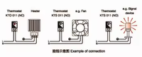 Thermostat mécanique SAIPWELL pour contrôle de température d'armoire industrielle type KTO/KTS pour distribution NO/NC
