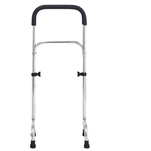 <b>Walker</b> Stainless Steel Height Adjustable For <b>Elderly</b> Mobility Aid With Four Legs And Non Slip Feet - Product Image 1