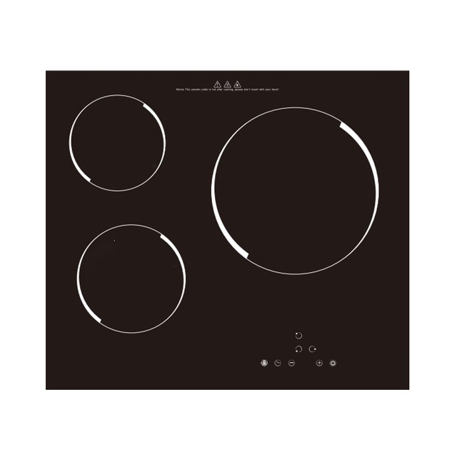 Built-in Electric Cooktop 3 Zone Infrared&Ceramic-High Efficiency Space Saving & Easy Clean for Modern Home & Hotel Use