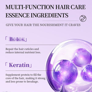 KORMESIC 280ml Gel sans rinçage à la kératine végétale bio et à l'huile d'argan, après-shampoing hydratant et lissant pour cheveux bouclés, marque privée - Product Image 2