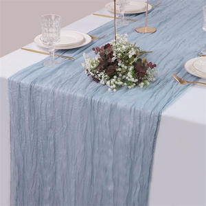 <span class=keywords><strong>Chemin</strong></span> <span class=keywords><strong>de</strong></span> <span class=keywords><strong>table</strong></span> en <span class=keywords><strong>gaze</strong></span> Boho Rustique en terre cuite pour le mariage et la décoration <span class=keywords><strong>de</strong></span> Noël - Product Image 5