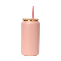 Tasse isotherme de voiture en acier inoxydable 304 plaqué or, 16 oz, avec pulvérisateur, grande capacité, et tube d'aspiration