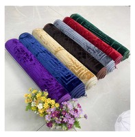 Tapis de prière musulman en gros, tapis de prière doux pour mosquée, épais, de voyage, 70x110cm, 750g, personnalisé, uni