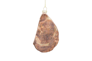 Adornos Navideños de Vidrio Hechos a Mano con Temática de Comida Realista |   Plato de Ostras, Filete de T-bone, Pollo Asado, Lata de <span class=keywords><strong>Sardinas</strong></span> |   Vacaciones - Product Image 2