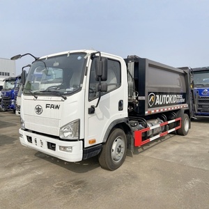 รถบรรทุกอัดขยะขนาดเล็ก FAW 4x2 6m3 เครื่องยนต์ดีเซล เกียร์ธรรมดา สำหรับขาย - Product Image 3