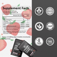 Compléments alimentaires en gommes à la créatine sans sucre, vente chaude OEM ODM, gommes à la créatine monohydratée