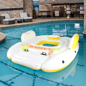 Balsa gigante inflable <span class=keywords><strong>de</strong></span> la piscina del flotador <span class=keywords><strong>de</strong></span> la <span class=keywords><strong>isla</strong></span> del Partido <span class=keywords><strong>de</strong></span> 6 personas para la diversión y el entretenimiento - Product Image 4