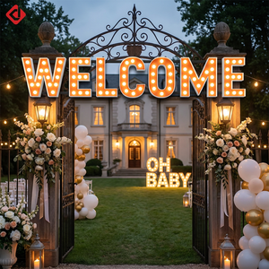 Lettres lumineuses personnalisées Oh Baby de 3 et 4 pieds, grandes lettres de l'alphabet (26 lettres) avec éclairage LED RVB pour mariages, anniversaires, demandes en mariage et décoration d'événements - Product Image 4