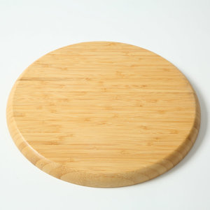 ถาดเสิร์ฟไม้ไผ่ทรงกลมสีธรรมชาติสำหรับเสิร์ฟอาหารในครัว - Product Image 3