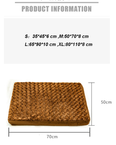 Fabricante al por mayor lavable antideslizante inferior corto felpa perro cojín cama - Product Image 3