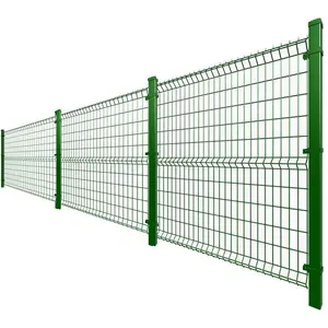 High Quality Galvanized Steel Metal PVC Coated 3d v Bending Curved Garden Farm Welded Wire Mesh Panel Fencing