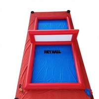 Terrain de Volleyball Gonflable Géant Portable en PVC Anti-UV pour Événements Sportifs – Équipement de Parc Sûr et Amusant pour Tous