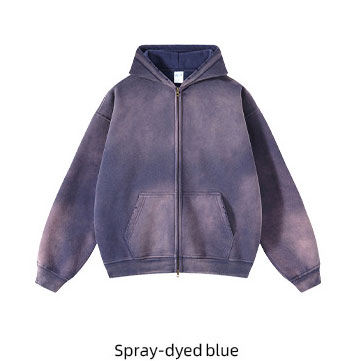 Spray-dyed blue