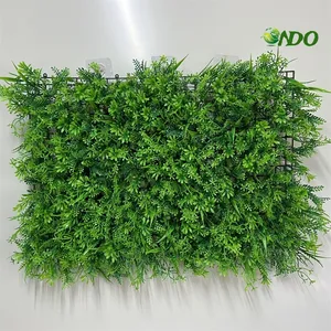 Plastik yeşillik bitki duvar yapay çim duvar şimşir panelleri yeşil bitki dikey bahçe duvar için iç mekan dış mekan dekorasyonu