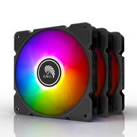 Kit de ventilateurs de refroidissement RVB 3 en 1 pour boîtier de PC avec lumières LED RVB Ventilateur de refroidissement CPU 120mm Ventilateur de refroidissement RVB avec contrôleur