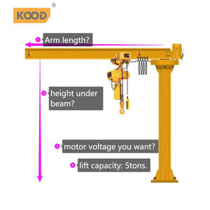बिक्री के लिए इलेक्ट्रिक पिलर कैंटिलीवर जीब क्रेन 360 डिग्री 500 किलोग्राम 1टन 2टन 3टन 5टन 10 टन नए उत्पाद 2020 150 - Product Image 6