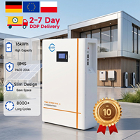 Batterie résidentielle au lithium fer phosphate 5kWh 10kWh 15kWh 16kWh avec communication intégrée CAN RS485 RS232 pour la connectivité au réseau