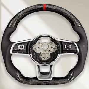 <span class=keywords><strong>Volante</strong></span> para VW Polo, Scirocco, Jetta Mk6, <span class=keywords><strong>Mk7</strong></span>, Golf, Carbono T6, <span class=keywords><strong>GTI</strong></span>, Cuero, Venta al Por Mayor de Fábrica - Product Image 2