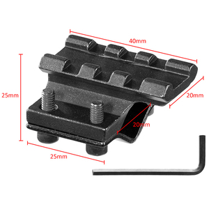 Accessoires de chasse FIRE <span class=keywords><strong>WOLF</strong></span>, adaptateur universel pour montage sur canon de 20 mm pour lunette tactique, laser, lampe torche - Product Image 3