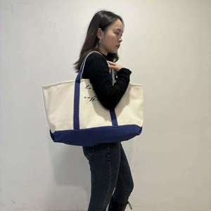 Borsa tote in tela resistente ed ecologica da 16oz/24oz con manico e stampa personalizzata con lettere <span class=keywords><strong>o</strong></span> stampa personalizzabile - Product Image 2