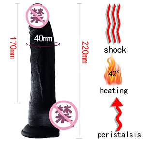 Dildo Silikon Cair Panas dengan Pengisap Kuat, Vibrator Titik G, dan <span class=keywords><strong>Penis</strong></span> Buatan Realistis, Mainan Seks Ukuran Besar untuk Wanita - Product Image 4