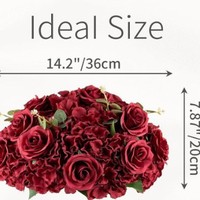 Rose artificielle de luxe couleur unie pour allée de mariage, centre de table, fleurs artificielles, décoration de plateau tournant d'hôtel, accessoires de décoration de bureau