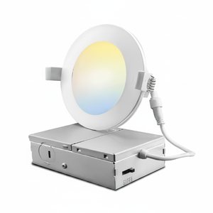Series 5 CCT 15W LED Recessed Light Smart Modern Workshop Panel Light White Customizable Design with Adjustable <b>Downlights</b> - Product Image 2