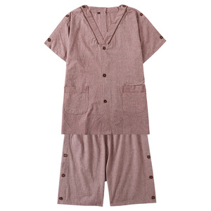 Vêtements d'acupuncture en pur coton, ouverts devant et derrière, avec fentes latérales, pour hommes et femmes, pour la thérapie par massage, tailles XL à 6XL - Product Image 5